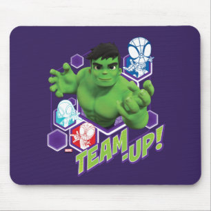 Hulk & Spidey Team "Team-Up!" Mouse Pad