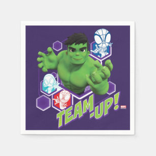 Hulk & Spidey Team "Team-Up!" Napkins
