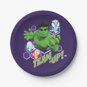 Hulk & Spidey Team "Team-Up!" Paper Plates