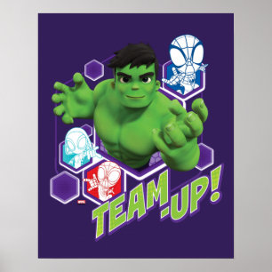 Hulk & Spidey Team "Team-Up!" Poster