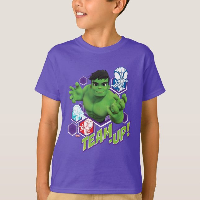 Hulk & Spidey Team "Team-Up!" T-Shirt (Front)