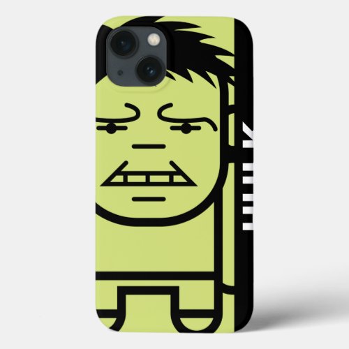 Hulk Stylized Line Art iPhone 13 Case