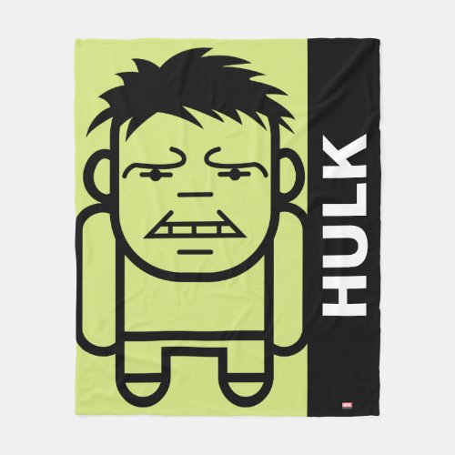 Hulk Stylized Line Art Fleece Blanket