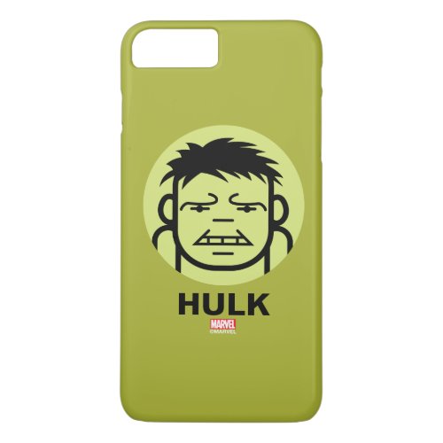 Hulk Stylized Line Art Icon iPhone 8 Plus7 Plus Case