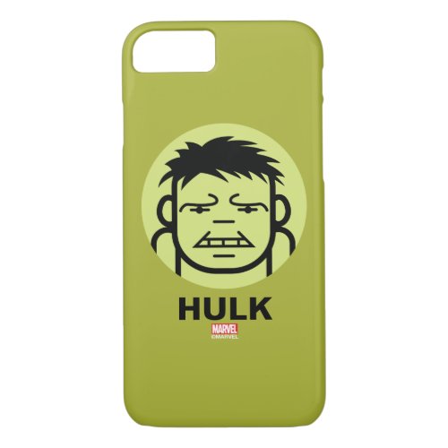 Hulk Stylized Line Art Icon iPhone 87 Case