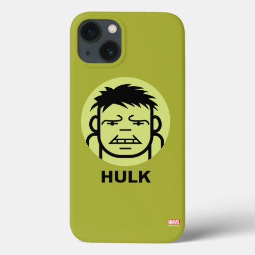 Hulk Stylized Line Art Icon iPhone 13 Case