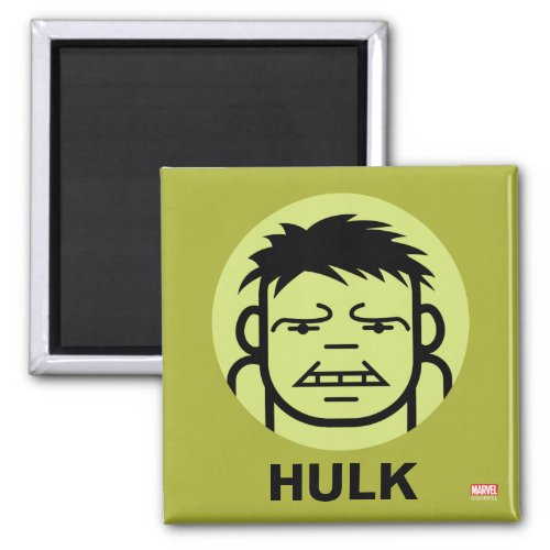 Hulk Stylized Line Art Icon Magnet