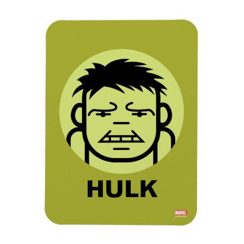 Hulk Stylized Line Art Icon Magnet