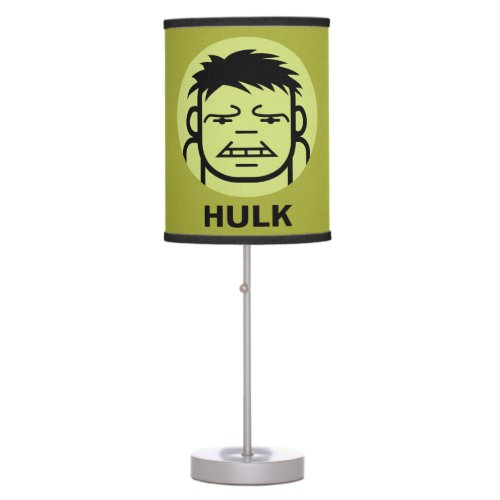 Hulk Stylized Line Art Icon Table Lamp