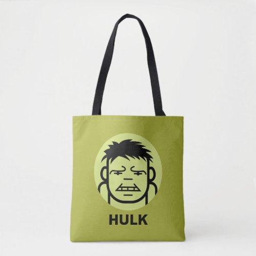Hulk Stylized Line Art Icon Tote Bag