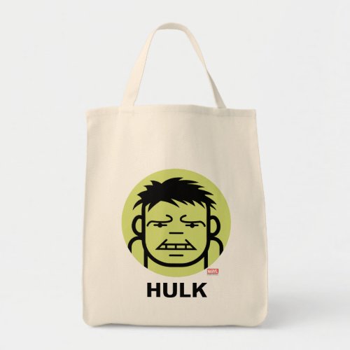 Hulk Stylized Line Art Icon Tote Bag