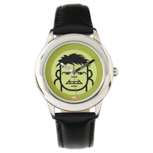 Hulk Stylized Line Art Icon Watch