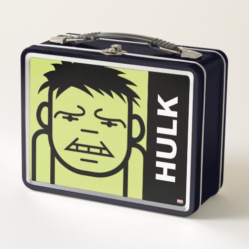 Hulk Stylized Line Art Metal Lunch Box