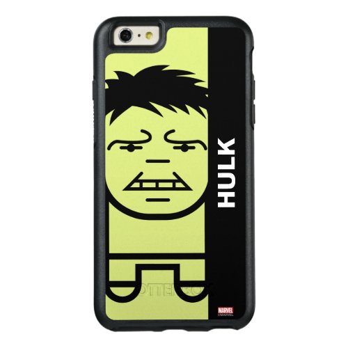 Hulk Stylized Line Art OtterBox iPhone 66s Plus Case