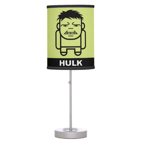 Hulk Stylized Line Art Table Lamp