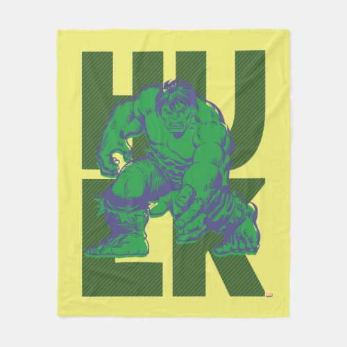 Hulk Typography Character Art Fleece Blanket
