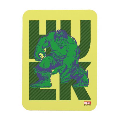 Hulk Typography Character Art Magnet