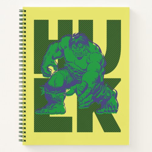 Hulk Typography Character Art Notebook