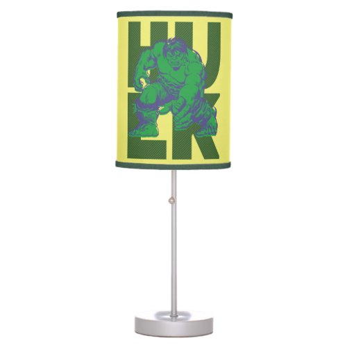 Hulk Typography Character Art Table Lamp