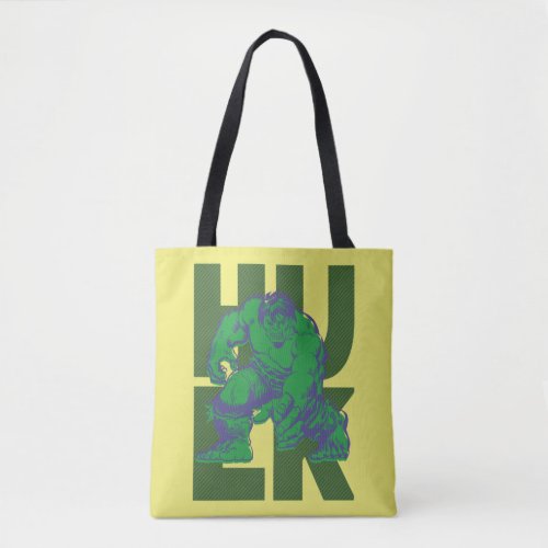 Hulk Typography Character Art Tote Bag