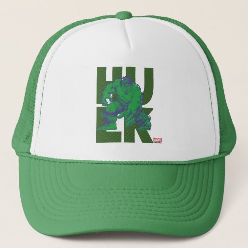 Hulk Typography Character Art Trucker Hat