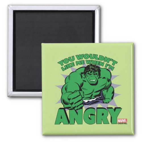 Hulk _ You Wouldnt Like Me When Im Angry Magnet