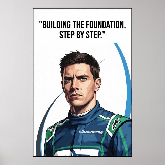 Hülkenberg Quote Poster (Front)