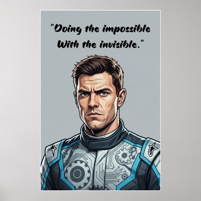 Hülkenberg Quote Poster – Doing the Impossible (Front)
