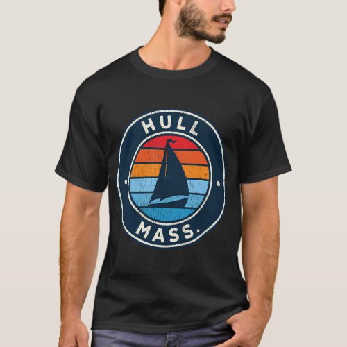 Hull Massachusetts Ma Sailboat 70S T_Shirt