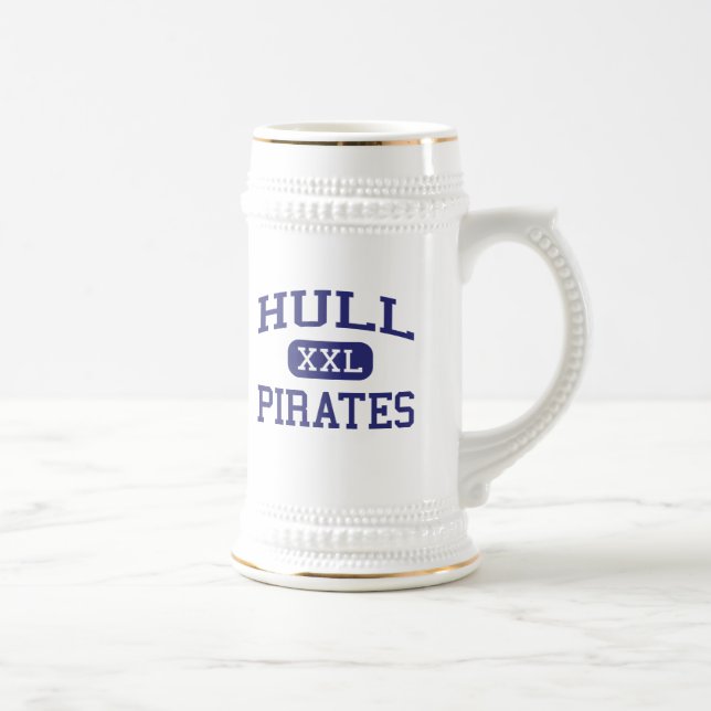Hull - Pirates - High School - Hull Massachusetts Beer Stein (Right)