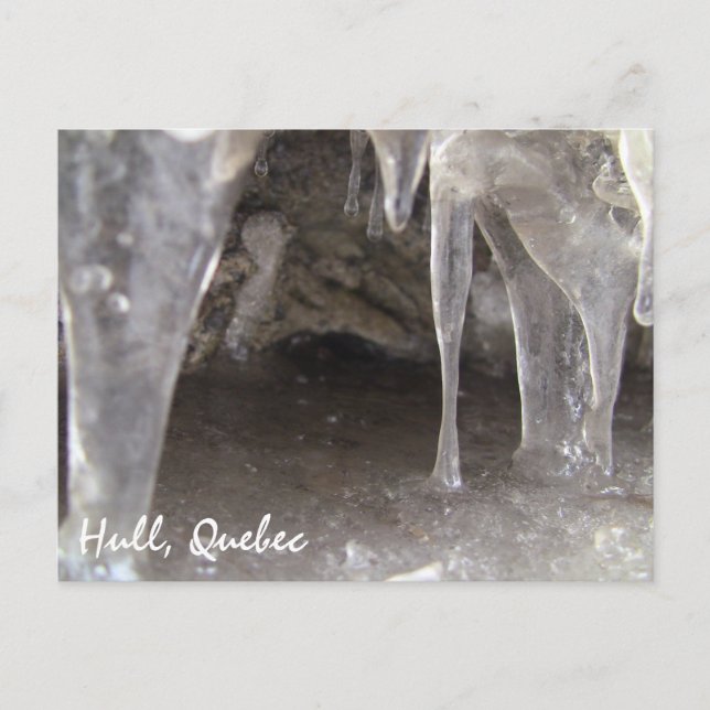 Hull Quebec Gritty Ice Caves Postcard (Front)