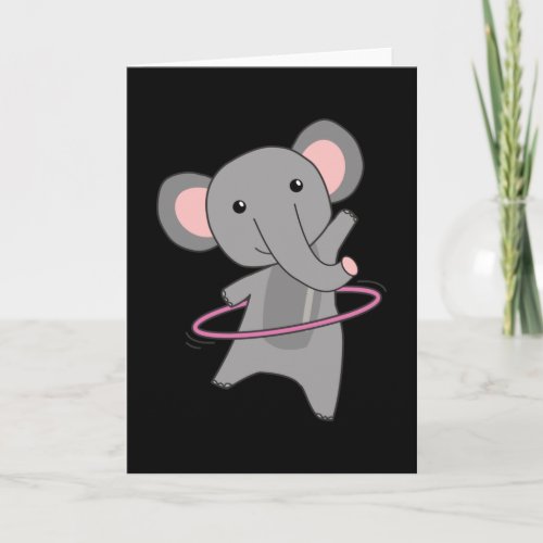 Hullern Elephant Funny Sport Make Huller Animal Card