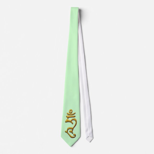 Hum - Enlightened Mind - Gold Neck Tie (Front)