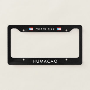 Humacao PR License Plate Frame Boricua Pride Car