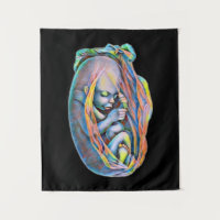 Human Anatomy Abstract Art Baby In The Womb