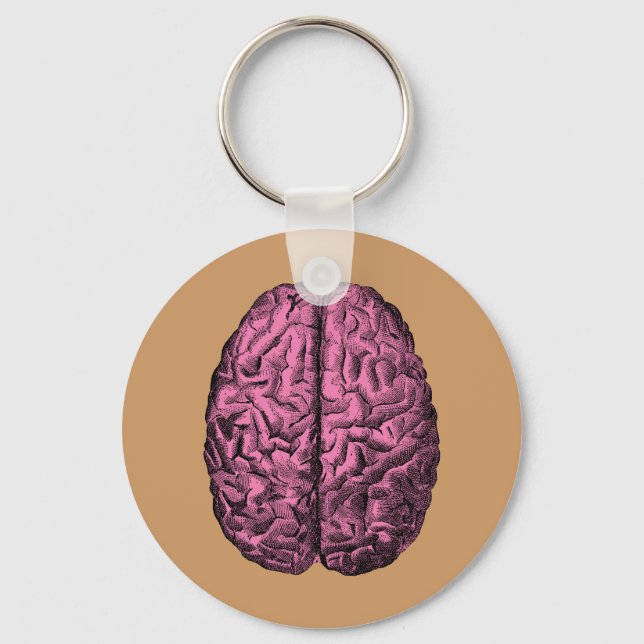 Human Anatomy Brain Keychain (Front)