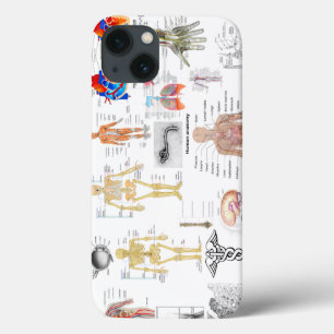 Human Anatomy Charts iPhone 13 Case