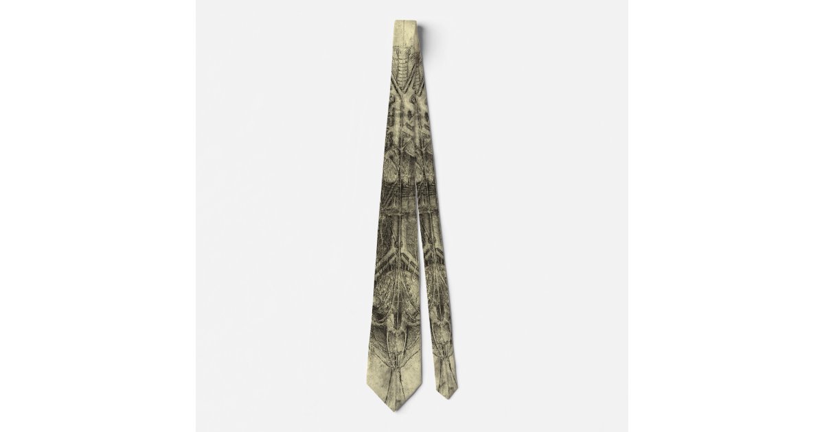 Human Anatomy, Female Torso by Leonardo da Vinci Neck Tie ...