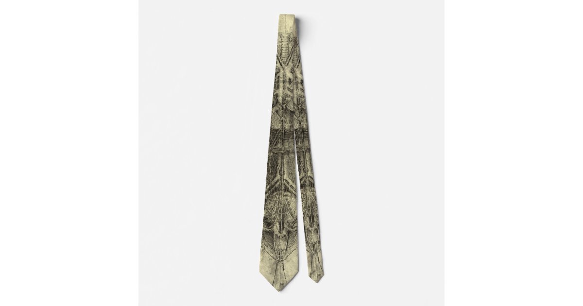 Human Anatomy, Female Torso by Leonardo da Vinci Neck Tie ...