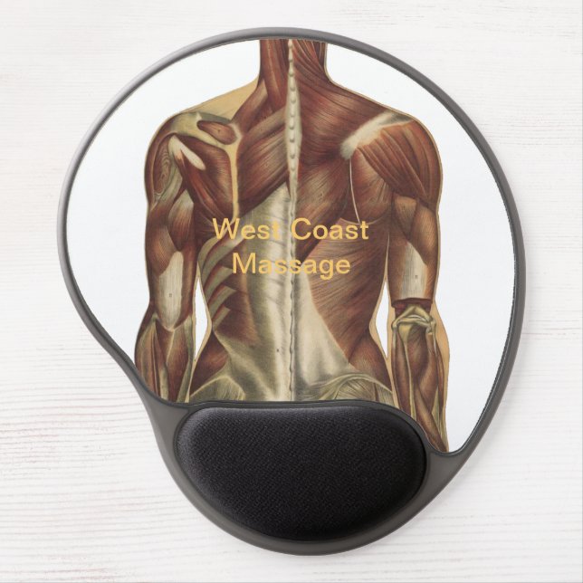 Human Anatomy Illustrations Gel Mouse Pad (Front)