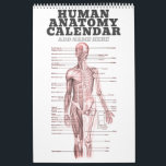 Human Anatomy Medical Diagram Novelty Science Calendar<br><div class="desc">Enjoy 12 months of anatomical diagrams featuring various structures of the human body, including bones, muscles, and nerves! An excellent gift for students, teachers, practitioners, nurses, medical professionals, coroners, detectives, expert witnesses, lawyers, judges, and anyone who has a healthy interest in human anatomy, or anyone who wants to look smart...</div>