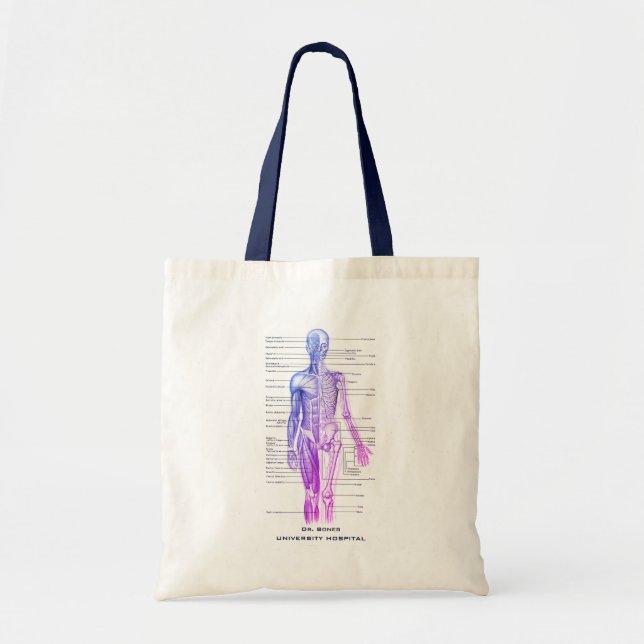 Human Anatomy Medical Diagram Personalized Novelty Tote Bag (Front)