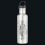 Human Anatomy Medical Diagram Stainless Steel Water Bottle<br><div class="desc">What's black and white and smart all over? This extremely educational stainless steel water bottle featuring a classic medical diagram of the anterior view of the human body with 51 labeled parts of the body including bones and muscles. An excellent gift for students, teachers, practitioners, nurses, medical professionals, coroners, detectives,...</div>
