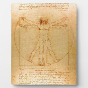 Human Anatomy, Vitruvian Man by Leonardo da Vinci Plaque