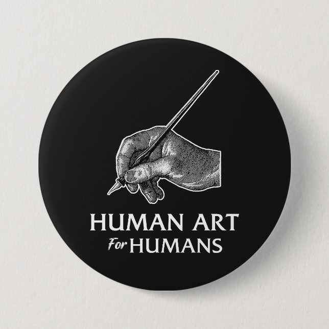 Human Art For Humans Button (Front)