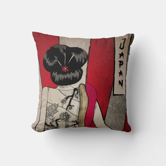 Human Art Throw Pillow (Front)