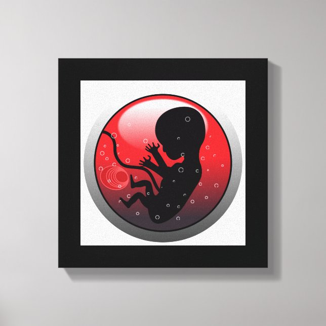 HUMAN BABY EMBRYO CANVAS PRINT (Front)