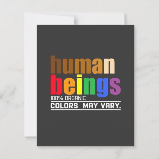 Human Being 100% Organic Colors May Vary LGBT (Front)