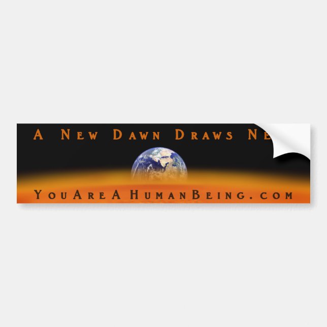Human Being Bumper Sticker (Front)