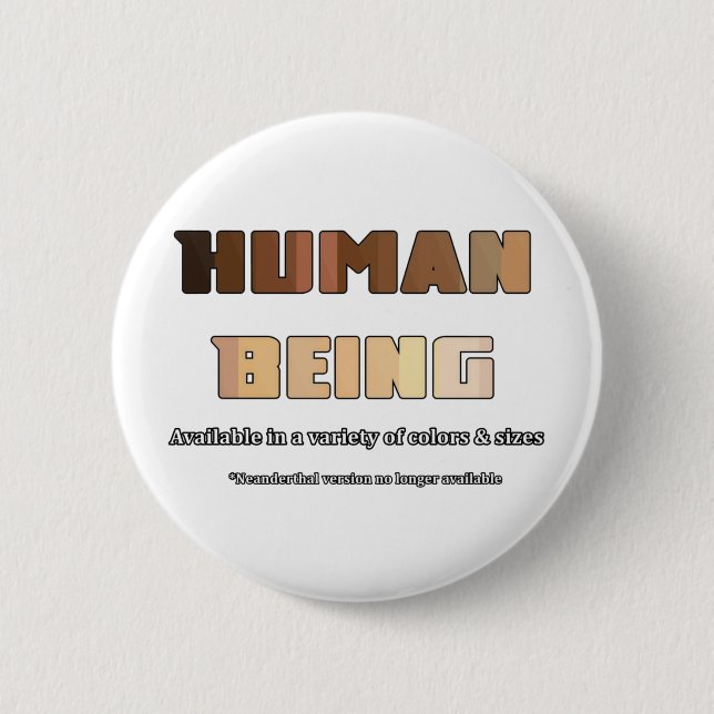 Human Being Button (Front)